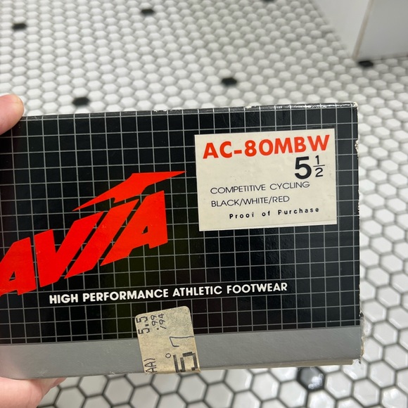 NWT vintage Avia cycling shoes ac80 size 5.5 men - Picture 6 of 8